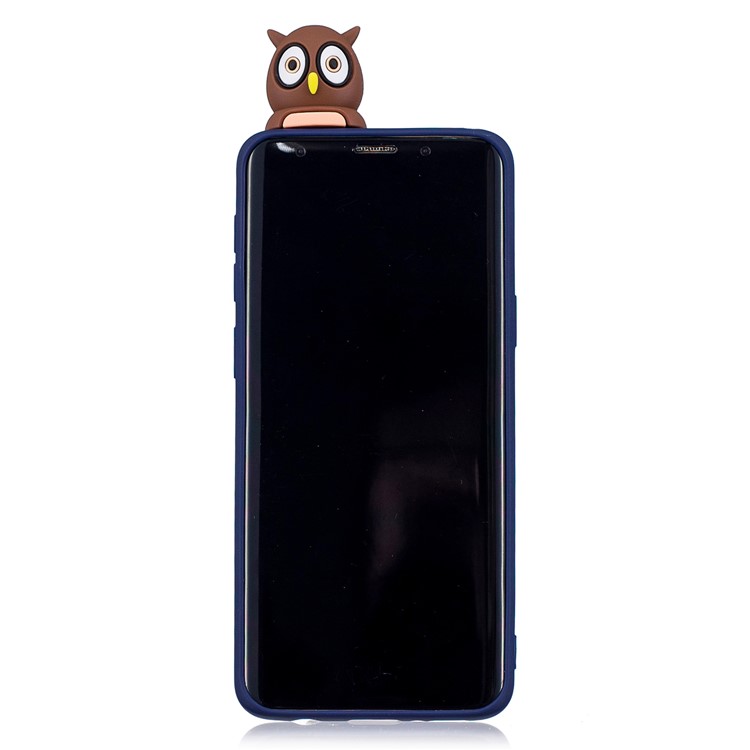 3D Cute Doll Pattern Printing TPU Protection Case for Samsung Galaxy S9 SM-G960 - Male Owl-5