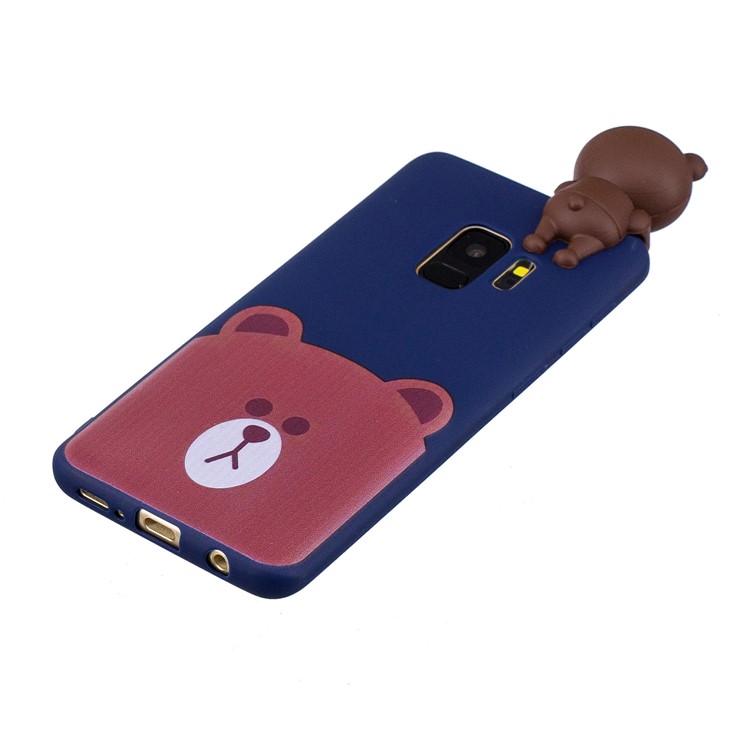3D Cute Doll Patterned TPU Case for Samsung Galaxy S9 SM-G960 - Bear-2