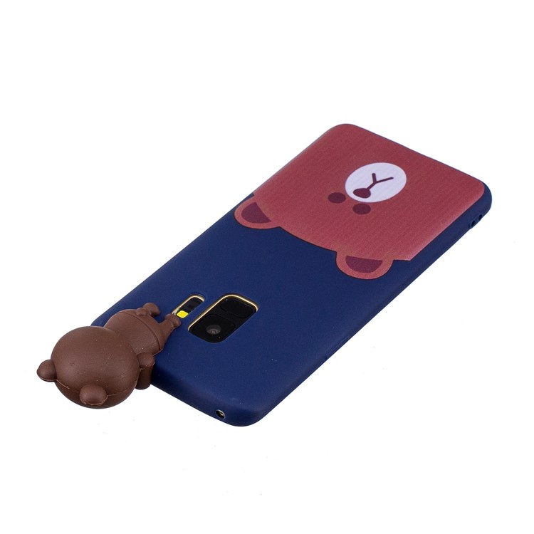 3D Cute Doll Patterned TPU Case for Samsung Galaxy S9 SM-G960 - Bear-3