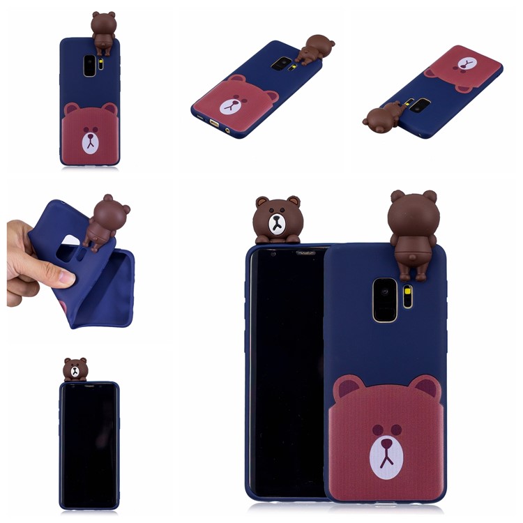 3D Cute Doll Patterned TPU Case for Samsung Galaxy S9 SM-G960 - Bear-7