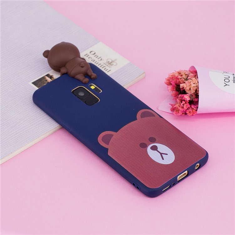3D Cute Doll Patterned TPU Case for Samsung Galaxy S9 SM-G960 - Bear-8