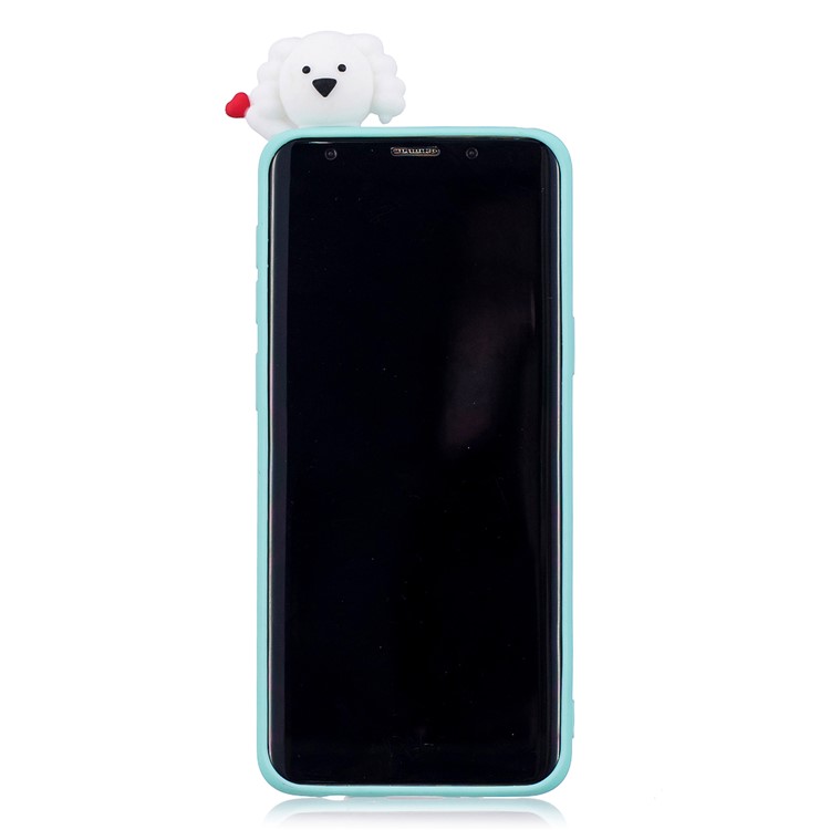 3D Cute Doll Pattern Printing TPU Phone Cover Case for Samsung Galaxy S9 SM-G960 - Cloud Pattern-5