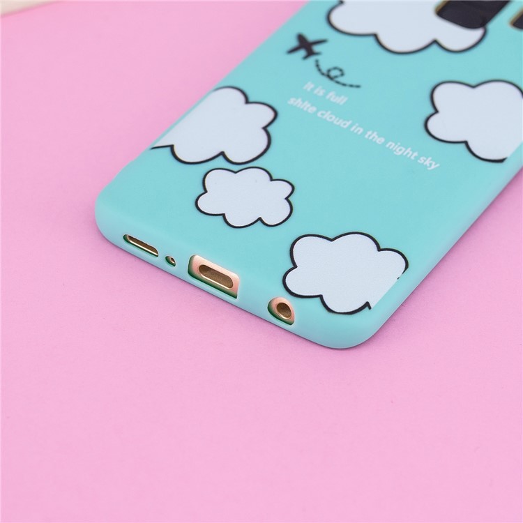 3D Cute Doll Pattern Printing TPU Phone Cover Case for Samsung Galaxy S9 SM-G960 - Cloud Pattern-9