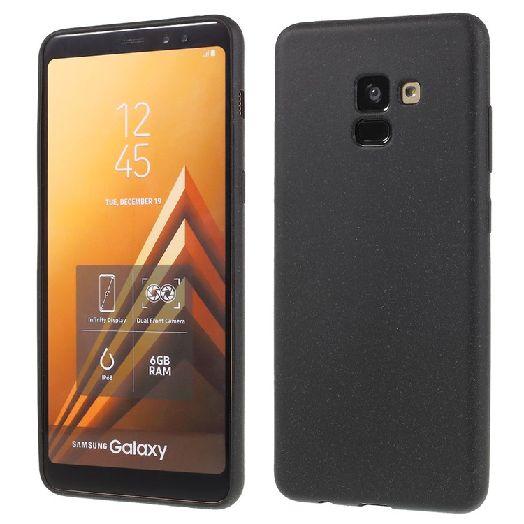 

Skin-touch Matte TPU Jelly Protective Casing for Samsung Galaxy A8 (2018) - Black, Galaxy A8 (2018)