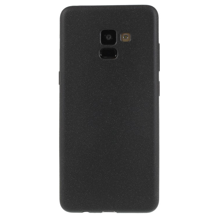 Skin-touch Matte TPU Jelly Protective Casing for Samsung Galaxy A8 (2018) - Black-2