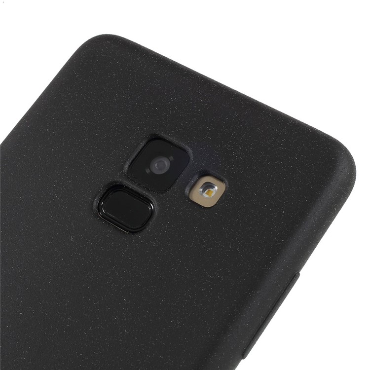 Skin-touch Matte TPU Jelly Protective Casing for Samsung Galaxy A8 (2018) - Black-3