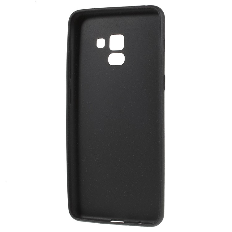 Skin-touch Matte TPU Jelly Protective Casing for Samsung Galaxy A8 (2018) - Black-5