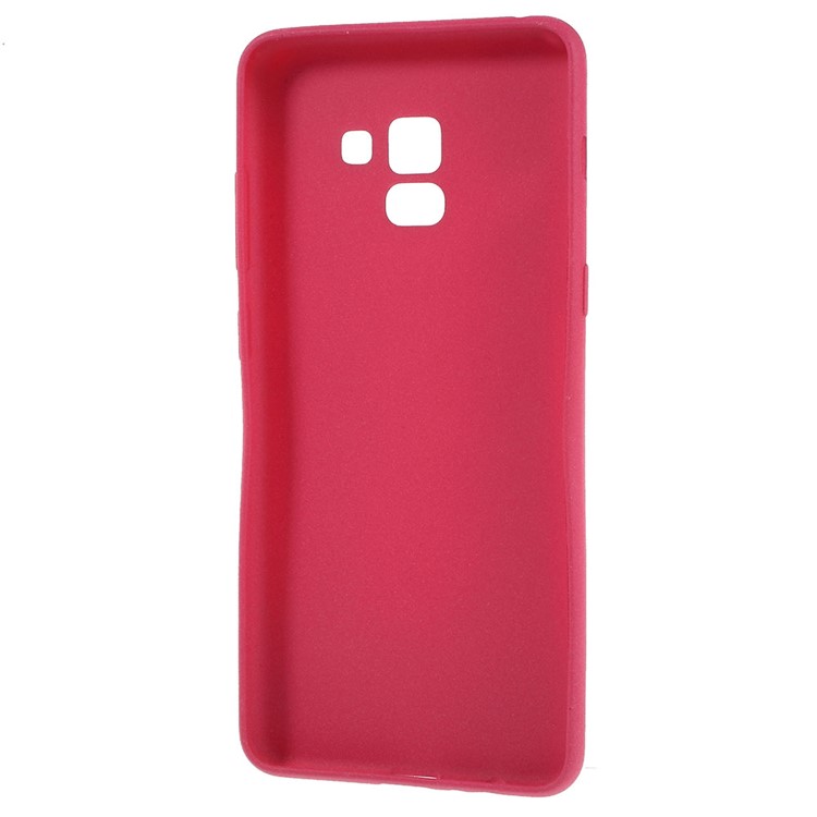 Skin-touch Matte TPU Jelly Protective Cover for Samsung Galaxy A8 (2018) - Rose-4
