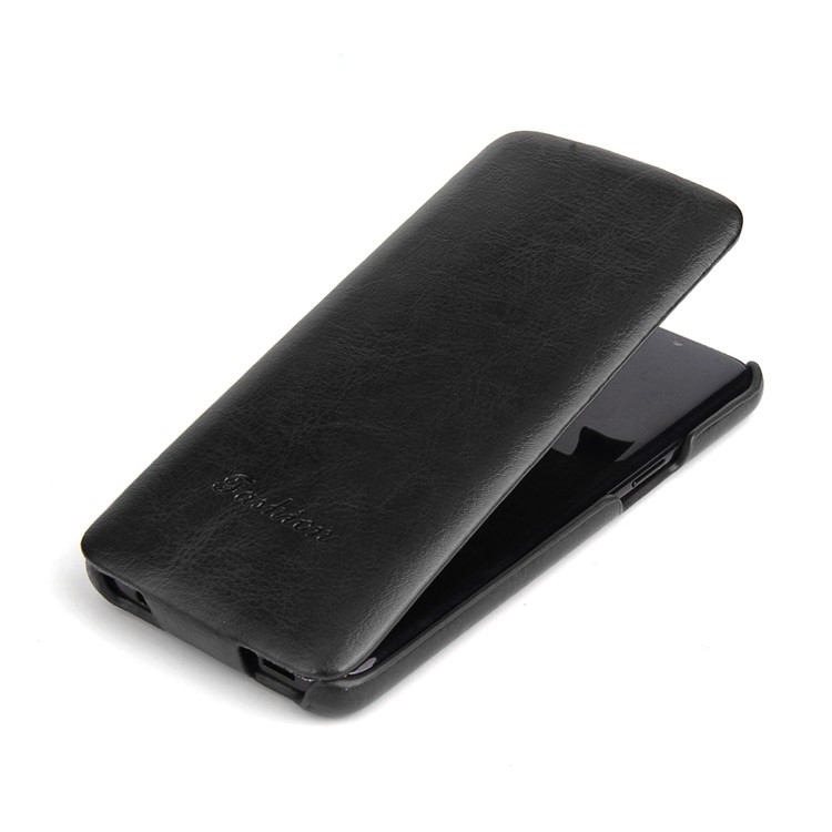 Crazy Horse Texture Vertical Flip Leather Case for Samsung Galaxy S9 G960 - Black-2