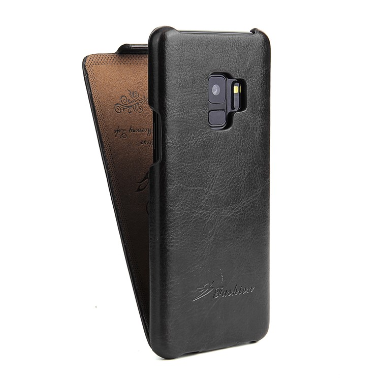 Crazy Horse Texture Vertical Flip Leather Case for Samsung Galaxy S9 G960 - Black-3