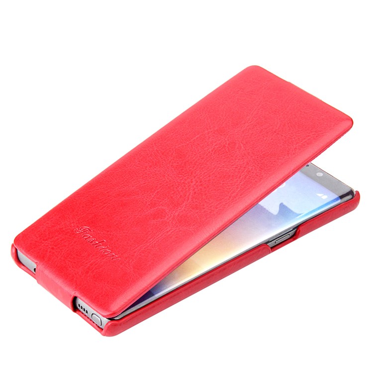 Crazy Horse Texture Vertical Flip Leather Cover for Samsung Galaxy S9 G960 - Red-2