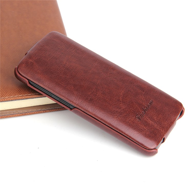 Crazy Horse Texture Vertical Flip Leather Shell for Samsung Galaxy S9 G960 - Brown-5