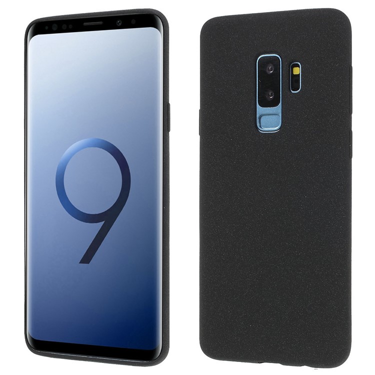 Skin-touch Matte TPU Jelly Cellphone Casing for Samsung Galaxy S9 Plus SM-G965 - Black-1