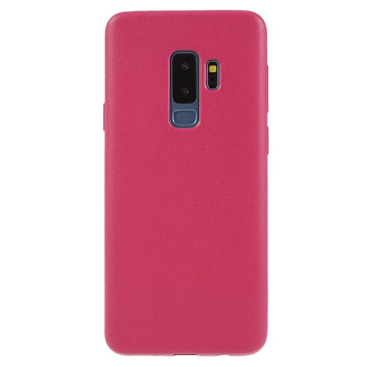 Skin-touch Matte TPU Jelly Cellphone Case for Samsung Galaxy S9 Plus SM-G965 - Rose-1