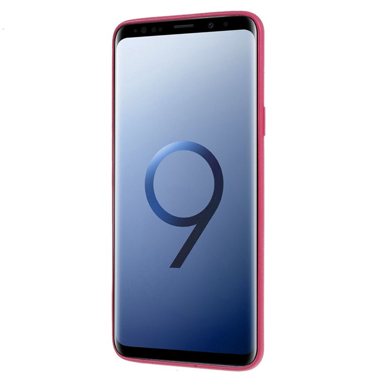 Skin-touch Matte TPU Jelly Cellphone Case for Samsung Galaxy S9 Plus SM-G965 - Rose-3
