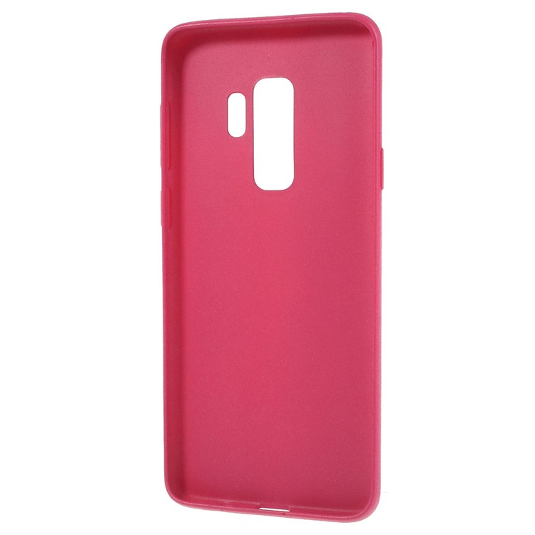 Skin-touch Matte TPU Jelly Cellphone Case for Samsung Galaxy S9 Plus SM-G965 - Rose-4
