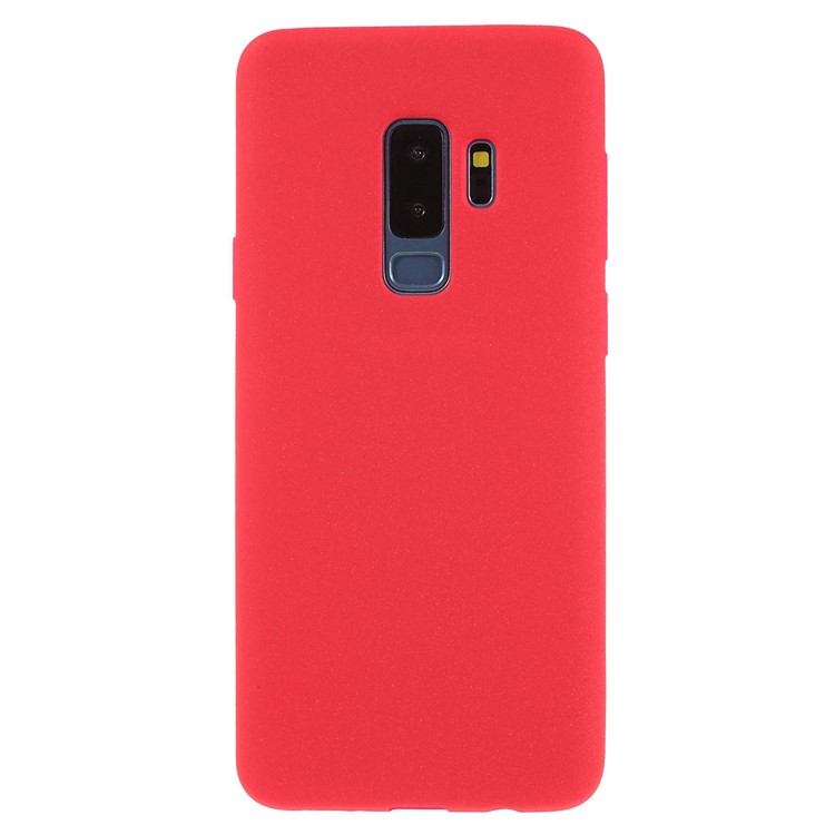 Skin-touch Matte TPU Jelly Cellphone Casing Cover for Samsung Galaxy S9 Plus SM-G965 - Red-1
