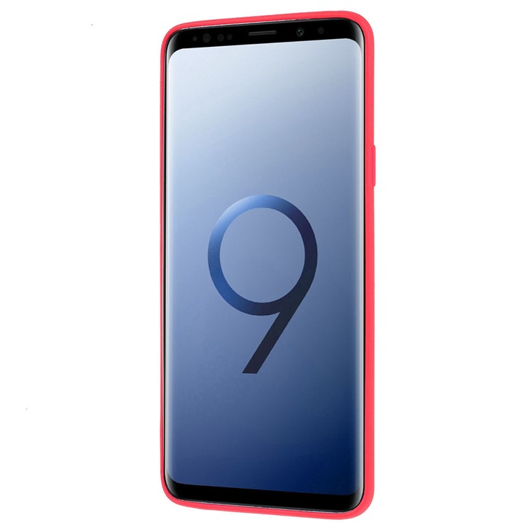 Skin-touch Matte TPU Jelly Cellphone Casing Cover for Samsung Galaxy S9 Plus SM-G965 - Red-3