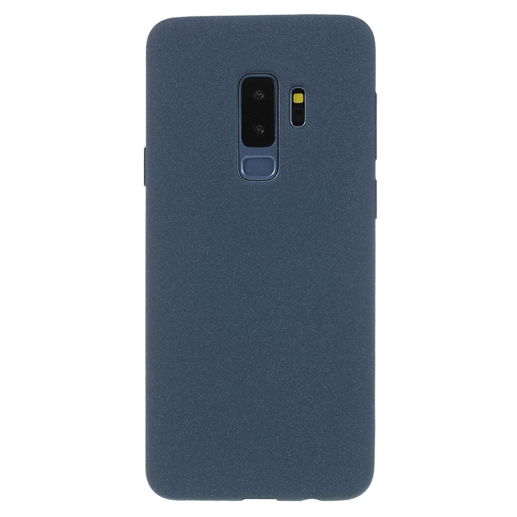 Skin-touch Matte TPU Jelly Cellphone Shell for Samsung Galaxy S9 Plus SM-G965 - Blue-1