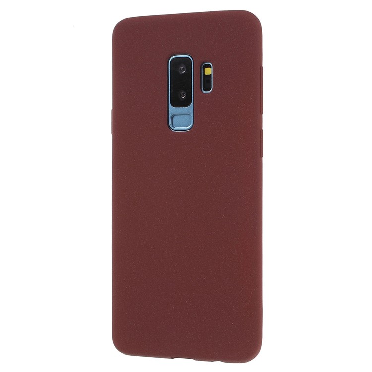 Skin-touch Matte TPU Jelly Mobile Casing Cover for Samsung Galaxy S9 Plus SM-G965 - Wine Red-2