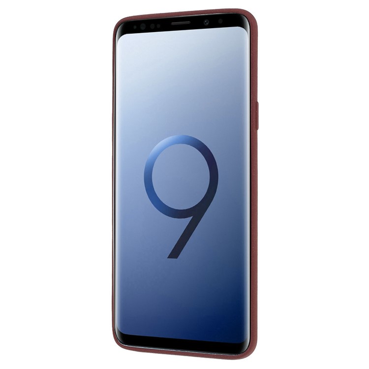 Skin-touch Matte TPU Jelly Mobile Casing Cover for Samsung Galaxy S9 Plus SM-G965 - Wine Red-3