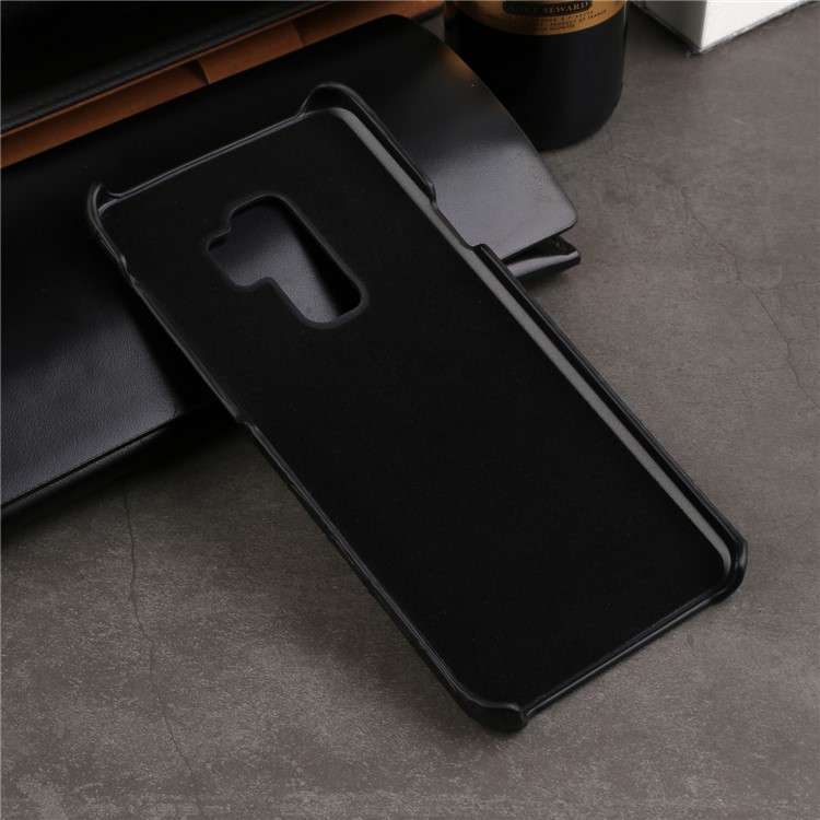 Crocodile Texture Genuine Leather Coated Plastic Case for Samsung Galaxy S9+ SM-G965 - Black-18