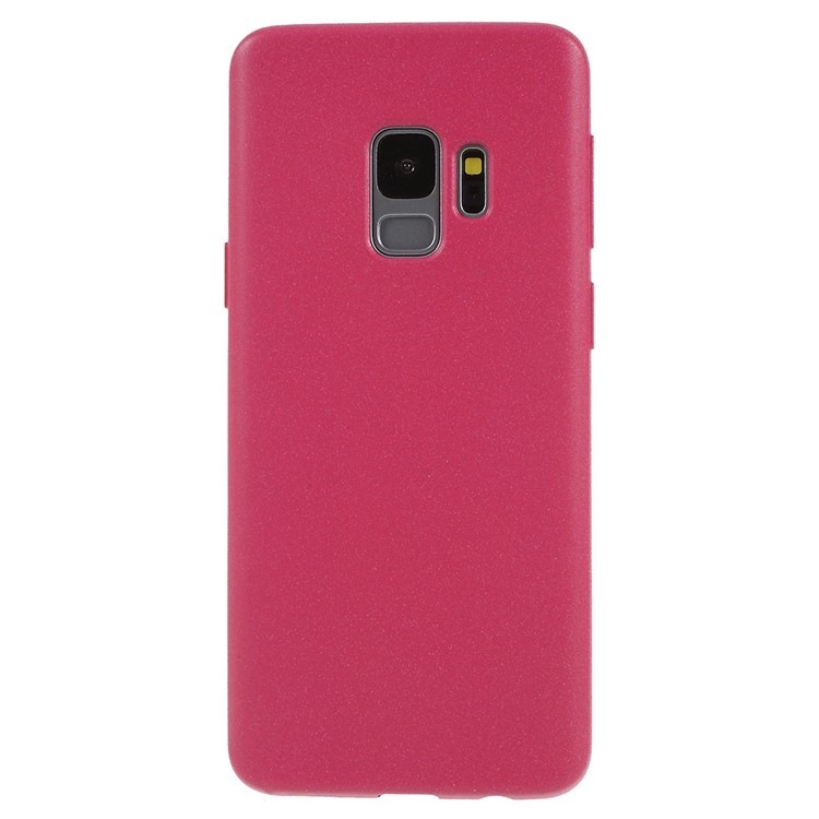 Skin-touch Matte TPU Jelly Cellphone Cover for Samsung Galaxy S9 SM-G960 - Rose-1