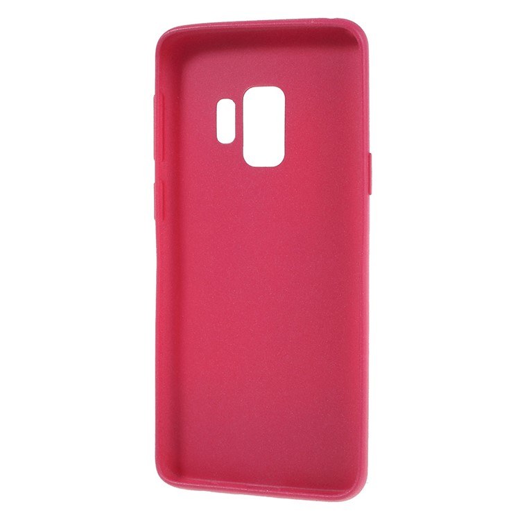 Skin-touch Matte TPU Jelly Cellphone Cover for Samsung Galaxy S9 SM-G960 - Rose-4