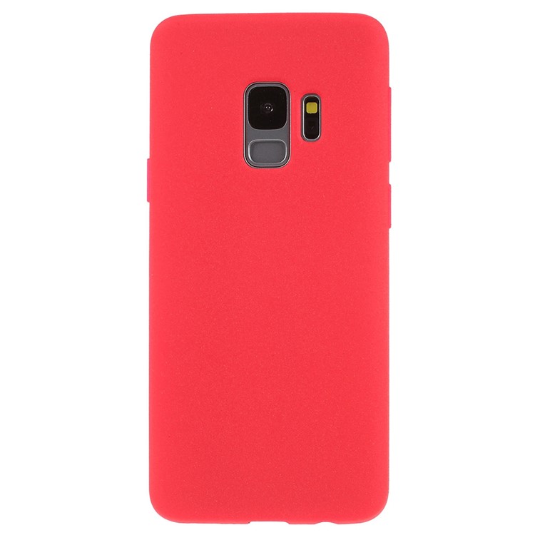 Skin-touch Matte TPU Jelly Cellphone Shell for Samsung Galaxy S9 SM-G960 - Red-1