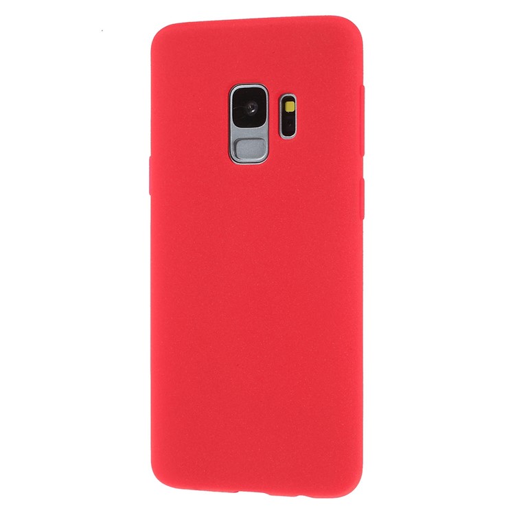 Skin-touch Matte TPU Jelly Cellphone Shell for Samsung Galaxy S9 SM-G960 - Red-2