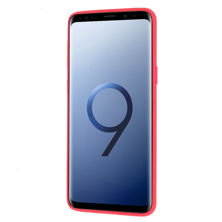 Skin-touch Matte TPU Jelly Cellphone Shell for Samsung Galaxy S9 SM-G960 - Red-3