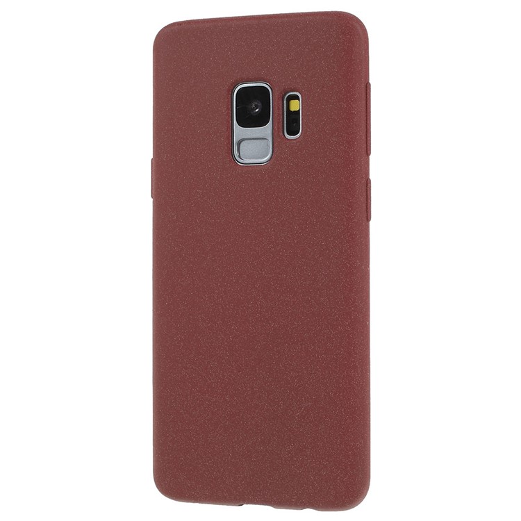 Skin-touch Matte TPU Jelly Phone Case Cover for Samsung Galaxy S9 SM-G960 - Wine Red-2
