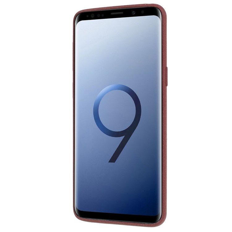 Skin-touch Matte TPU Jelly Phone Case Cover for Samsung Galaxy S9 SM-G960 - Wine Red-3
