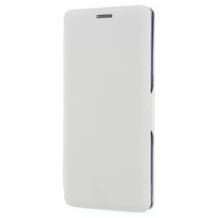 Cloth Texture Stand Leather Cover with Card Slot for Samsung Galaxy Note 8 N950 - White-2