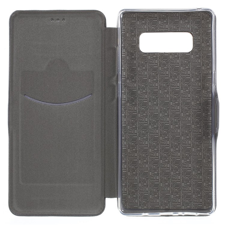 Cloth Texture Stand Leather Shell with Card Slot for Samsung Galaxy Note 8 N950 - Grey-7