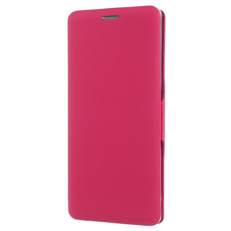 Cloth Texture Stand Leather Phone Case with Card Slot for Samsung Galaxy Note 8 N950 - Rose-2
