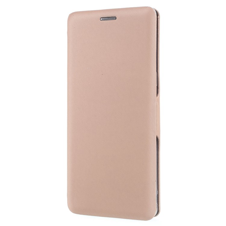 Cloth Texture Stand Leather Cover Case with Card Slot for Samsung Galaxy Note 8 N950 - Gold-2