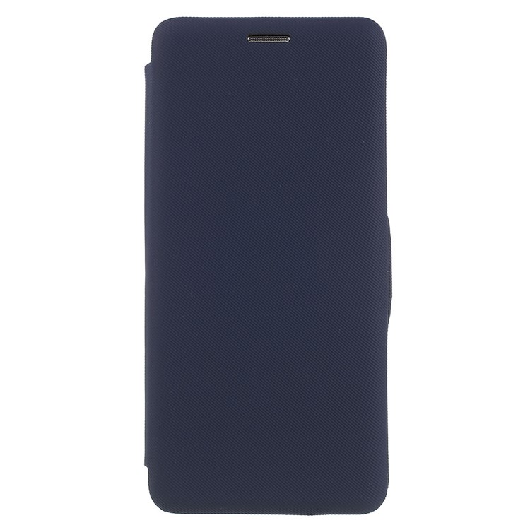 Cloth Texture Stand Card Holder Leather Mobile Casing for Samsung Galaxy Note 8 N950 - Dark Blue-1