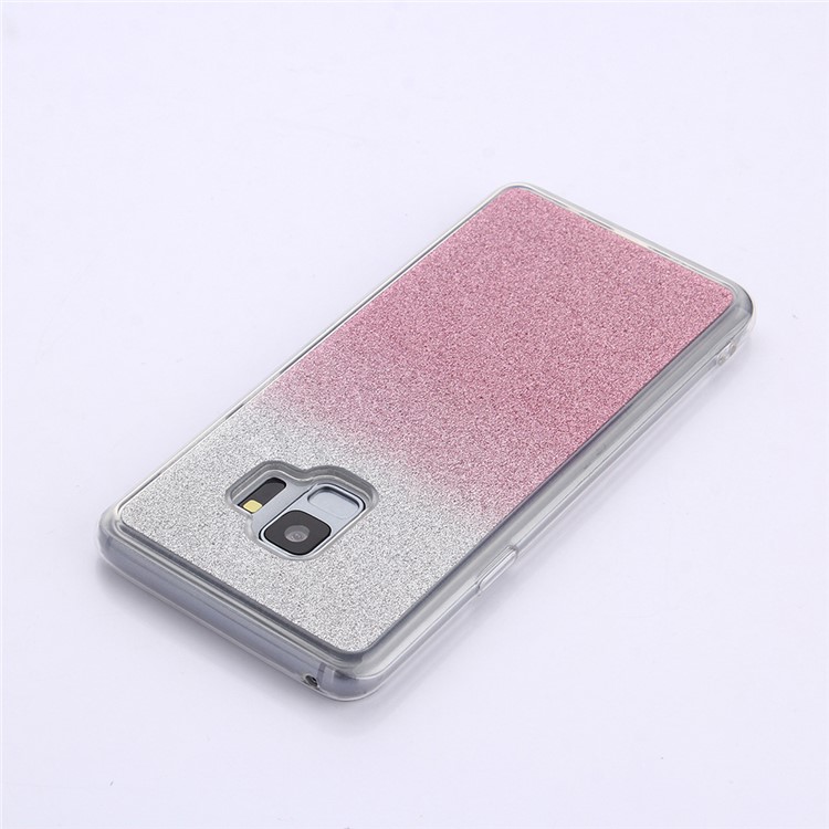 Gradient Glitter Powder TPU Phone Case for Samsung Galaxy S9 SM-G960 - Rose-4