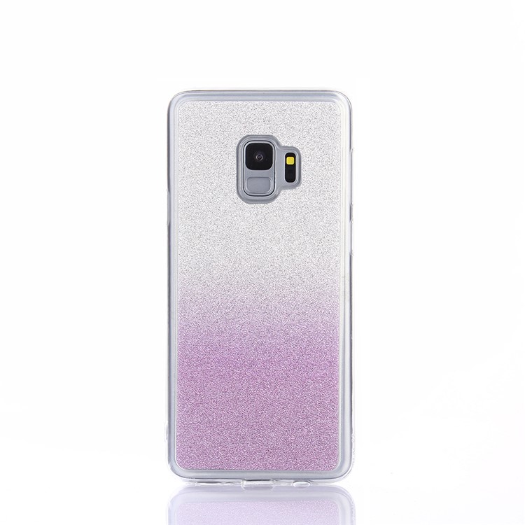Gradient Glitter Powder TPU Protection Phone Casing for Samsung Galaxy S9 SM-G960 - Purple-2