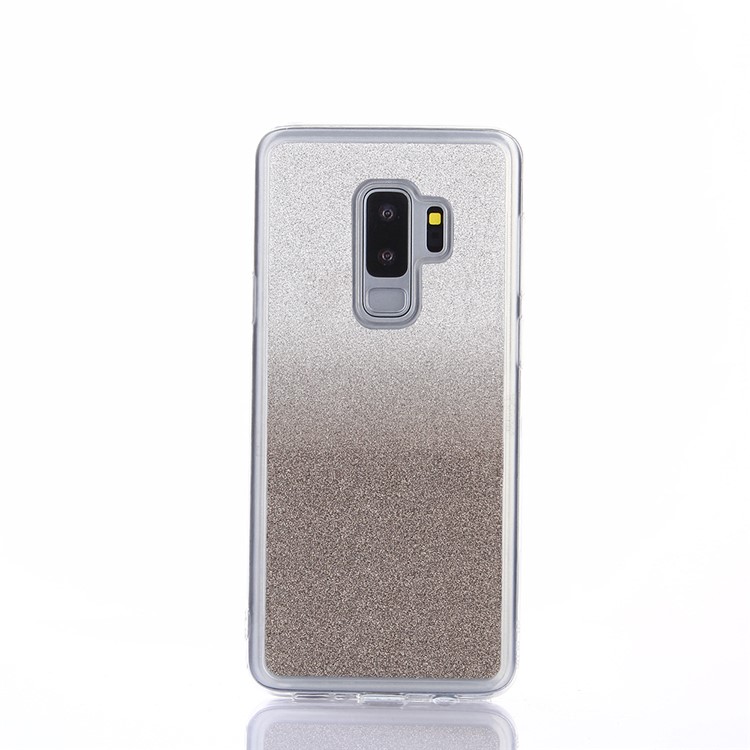 Gradient Glitter Powder TPU Mobile Phone Shell for Samsung Galaxy S9 Plus SM-G965 - Grey-2
