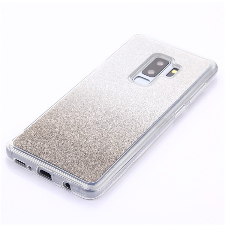 Gradient Glitter Powder TPU Mobile Phone Shell for Samsung Galaxy S9 Plus SM-G965 - Grey-3