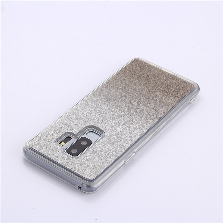 Gradient Glitter Powder TPU Mobile Phone Shell for Samsung Galaxy S9 Plus SM-G965 - Grey-4