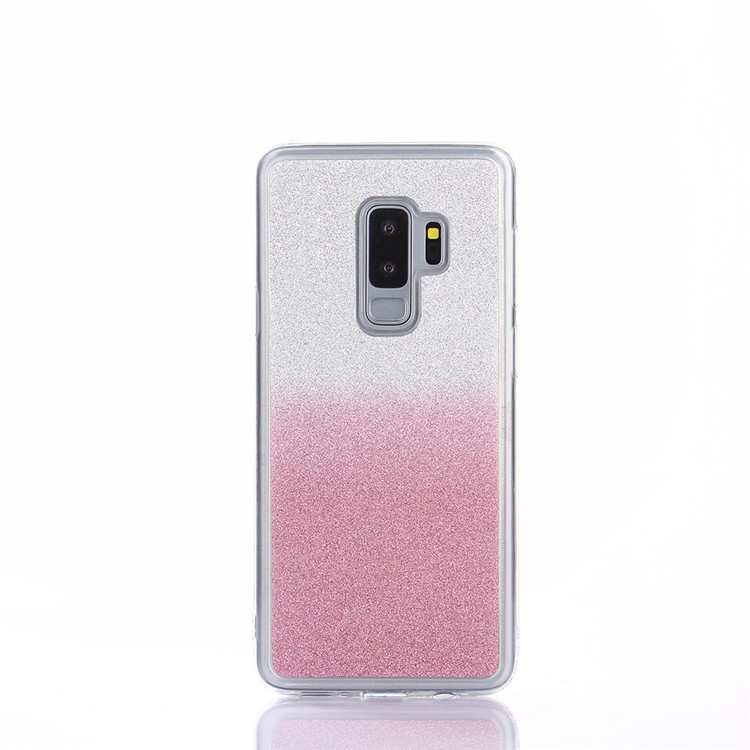 Gradient Glitter Powder TPU Cell Phone Case for Samsung Galaxy S9+ SM-G965 - Rose-2