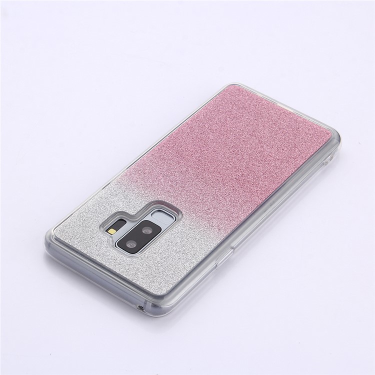 Gradient Glitter Powder TPU Cell Phone Case for Samsung Galaxy S9+ SM-G965 - Rose-4