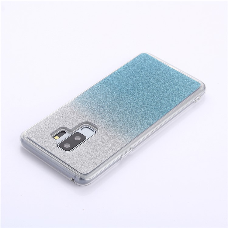 Gradient Glitter Powder TPU Phone Shell for Samsung Galaxy S9 Plus SM-G965 - Baby Blue-4