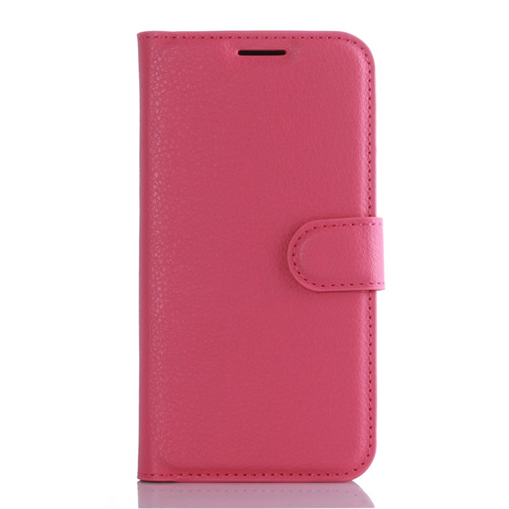 Litchi Texture Wallet Flip Leather Case for Samsung Galaxy S7 - Rose-2