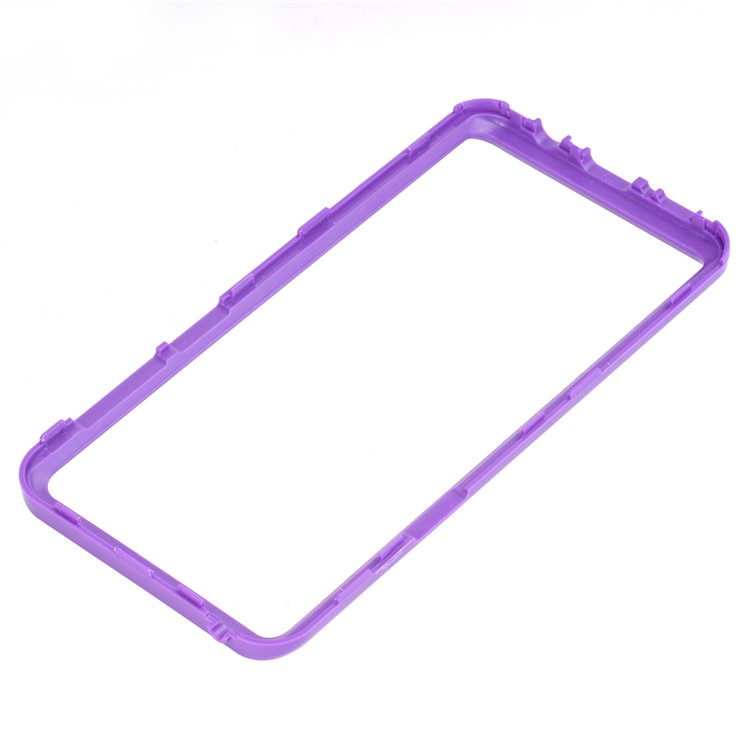 3-piece Dot Texture Kickstand PC+TPU Hybrid Shockproof Phone Casing for Samsung Galaxy S9 SM-G960 - Purple / Black-9