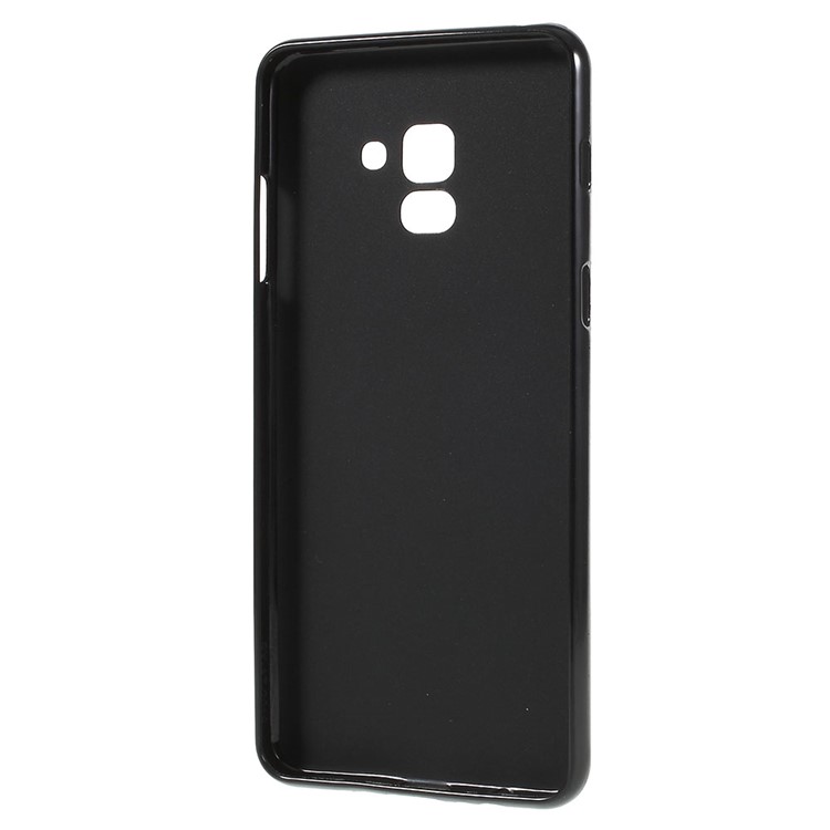 100Pcs/Set Matte Pudding Soft TPU Phone Case for Samsung Galaxy A8+ (2018) - Black-5
