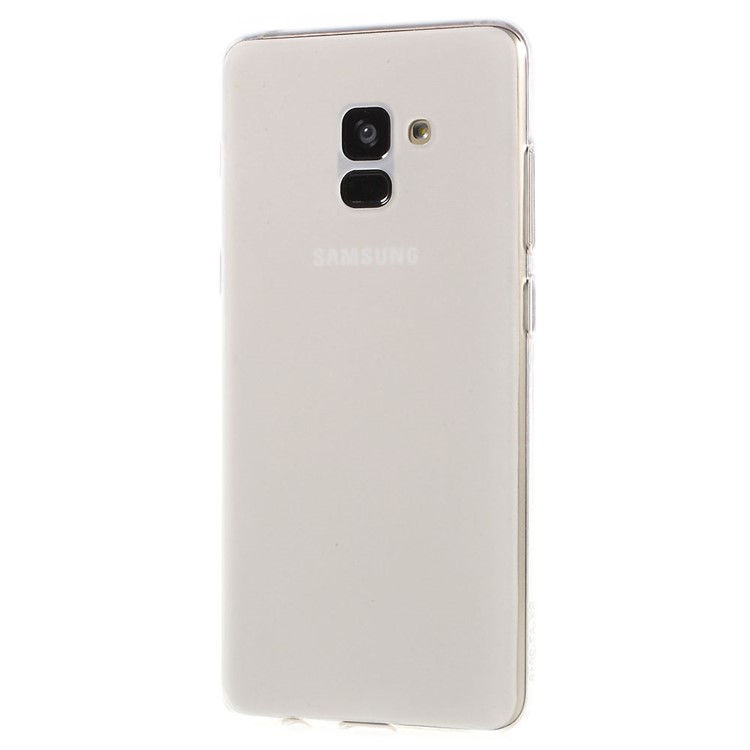 100Pcs/Set Matte Pudding Soft TPU Phone Cover for Samsung Galaxy A8+ (2018) - White-2